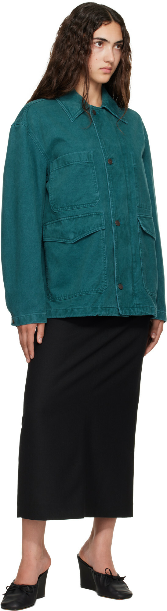 TONYWACK Green Brushed Cotton Barn Jacket