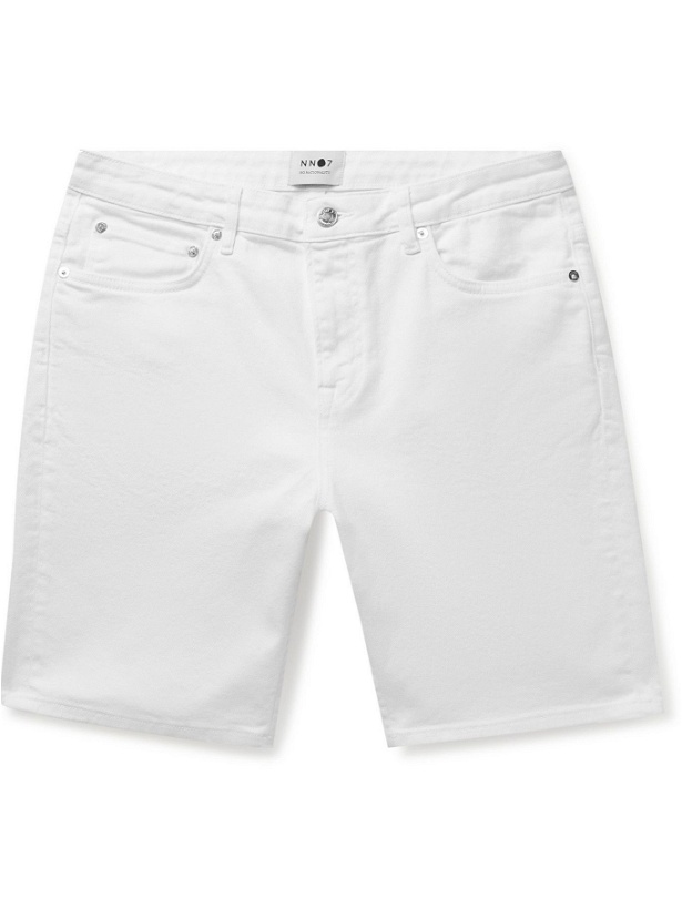 Photo: NN07 - Johnny Slim-Fit Denim Shorts - White