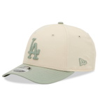 New Era LA Dodgers Side Script 9Forty Adjustable Cap in Green 