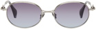 Vivienne Westwood Silver Oval Metal Sunglasses