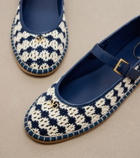 Valentino Garavani La Cruisette crochet Mary Jane flats