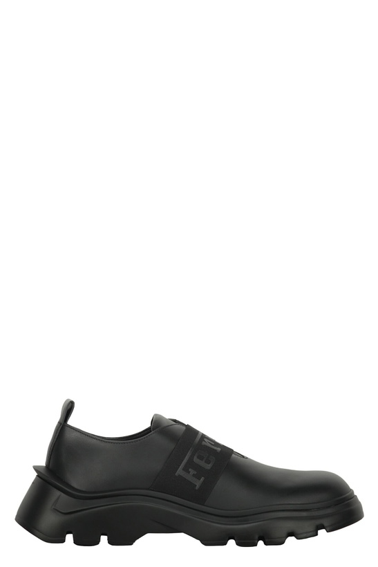 Photo: Ferrari Leather Lace-up Derby Shoes