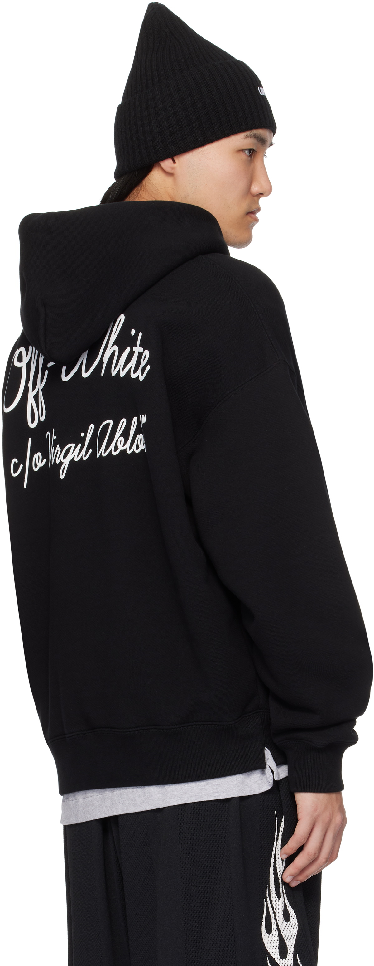 Off White Script Off-White Black Script Hoodie Off-White