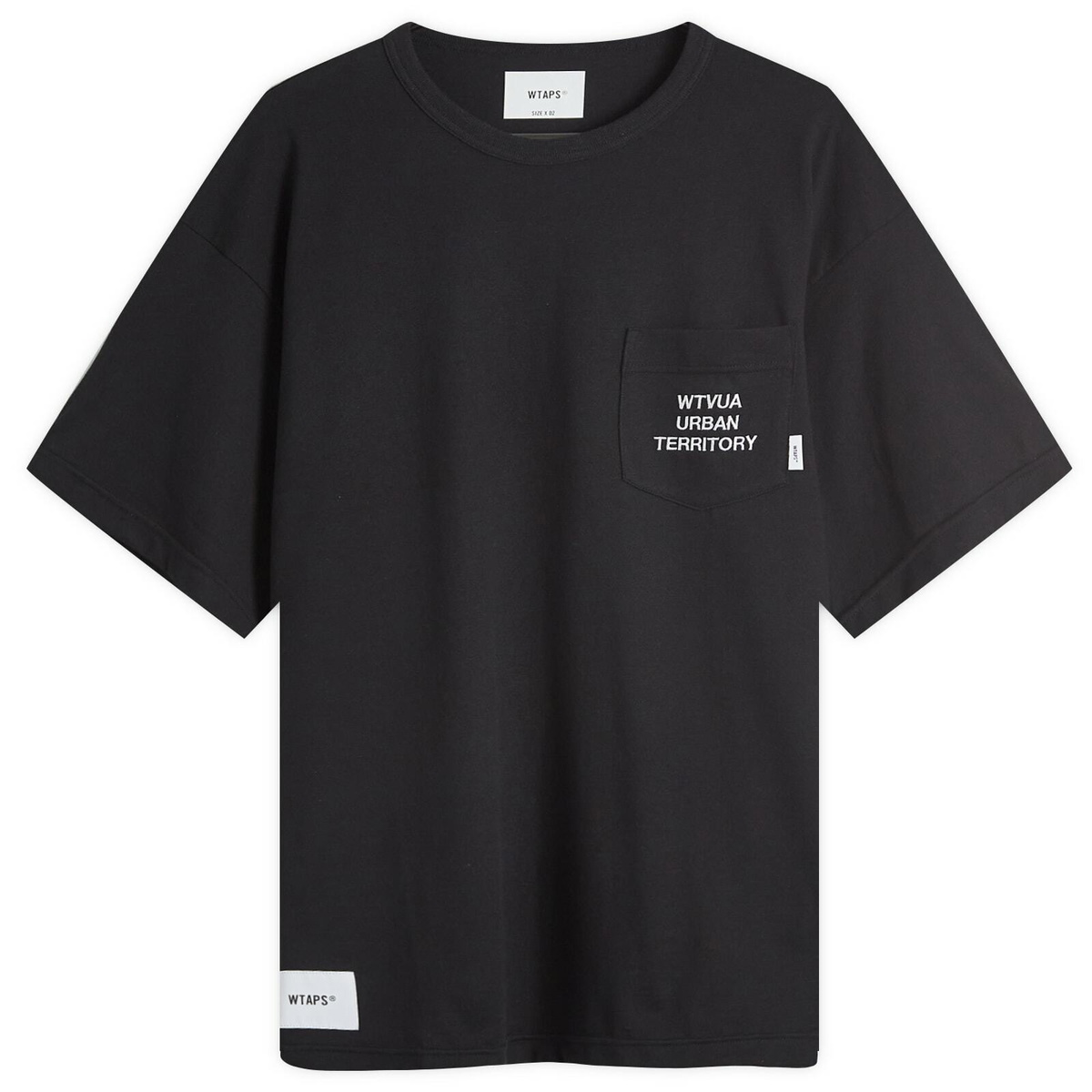 WTAPS Men's 15 Embroidered Pocket T-Shirt in Black WTAPS