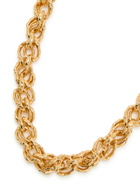 Saint Laurent Logo Chain Brass Necklace - Gold - One Size