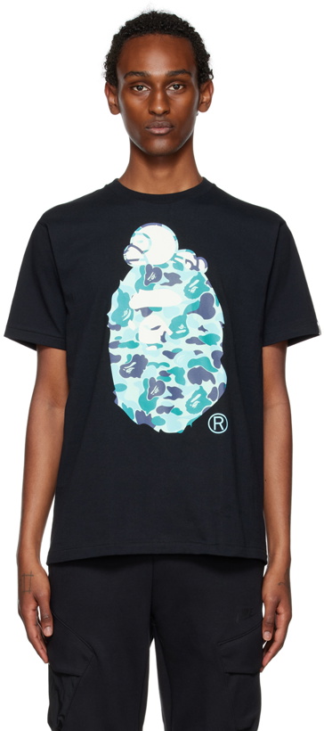 Photo: BAPE Black & Blue ABC Camo Milo T-Shirt