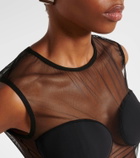 Nensi Dojaka Mesh bodysuit