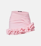 Jacquemus Playa ruffled jersey miniskirt