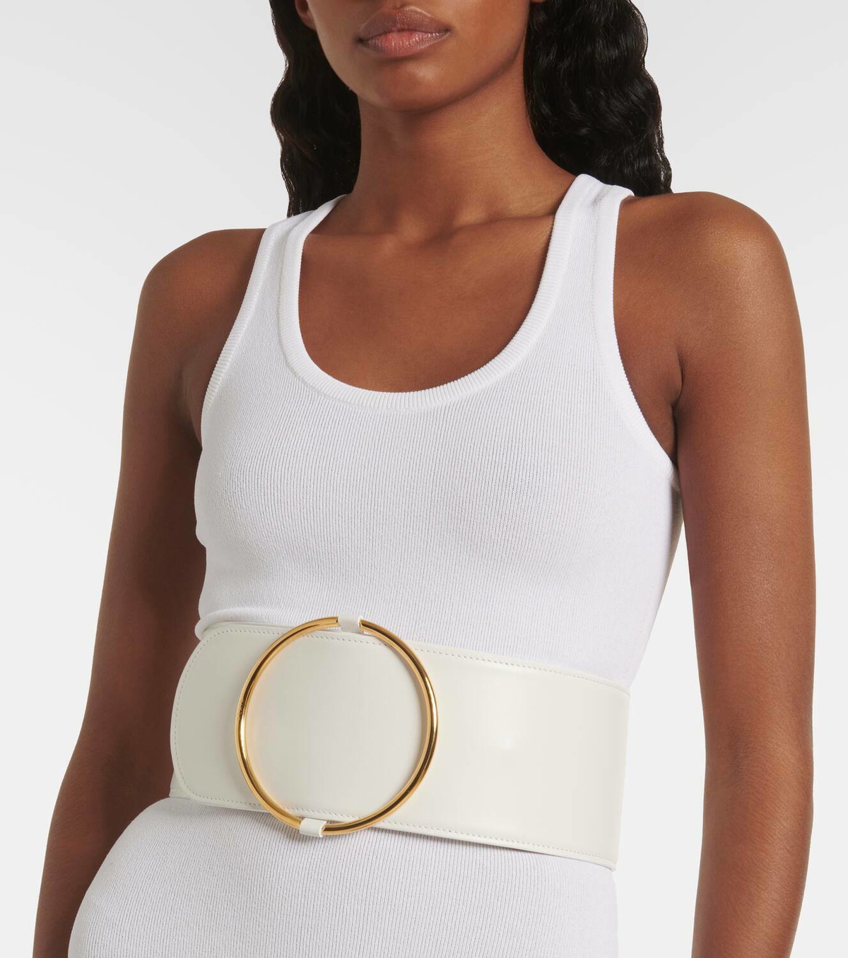 Alaïa Ring leather belt