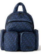 Moncler Genius - adidas Originals Logo-Print Leather-Trimmed Padded Shell Backpack
