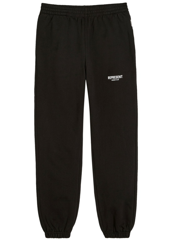 Photo: Represent Owners Club Logo-print Cotton Sweatpants Black