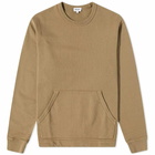 Norse Projects Men's Fraser Tab Series Crew Sweat in Utility Khaki