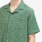 Kestin Men's Crammond Short Sleeve Shirt in Green Check
