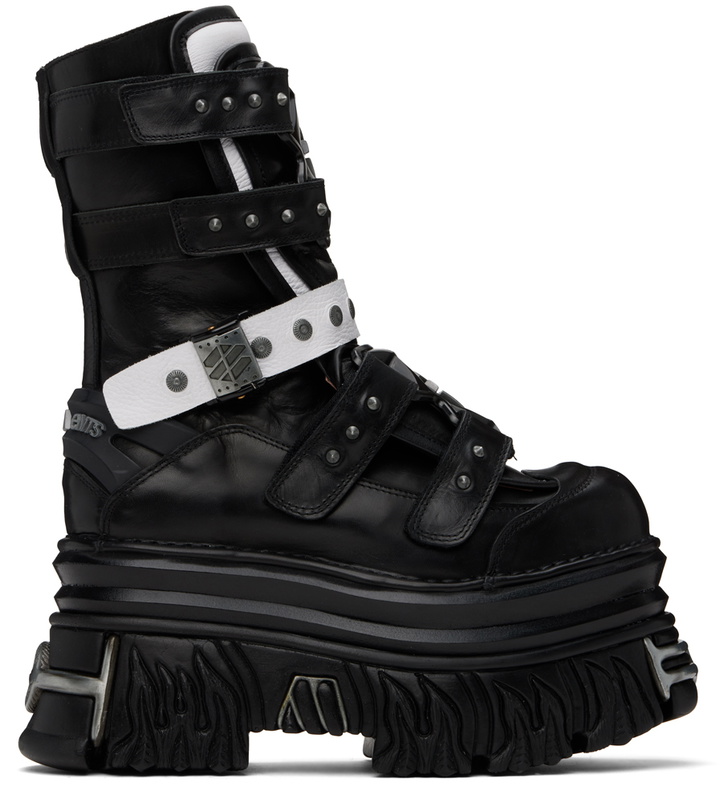 Photo: VETEMENTS Black & White New Rock Edition Gamer Boots