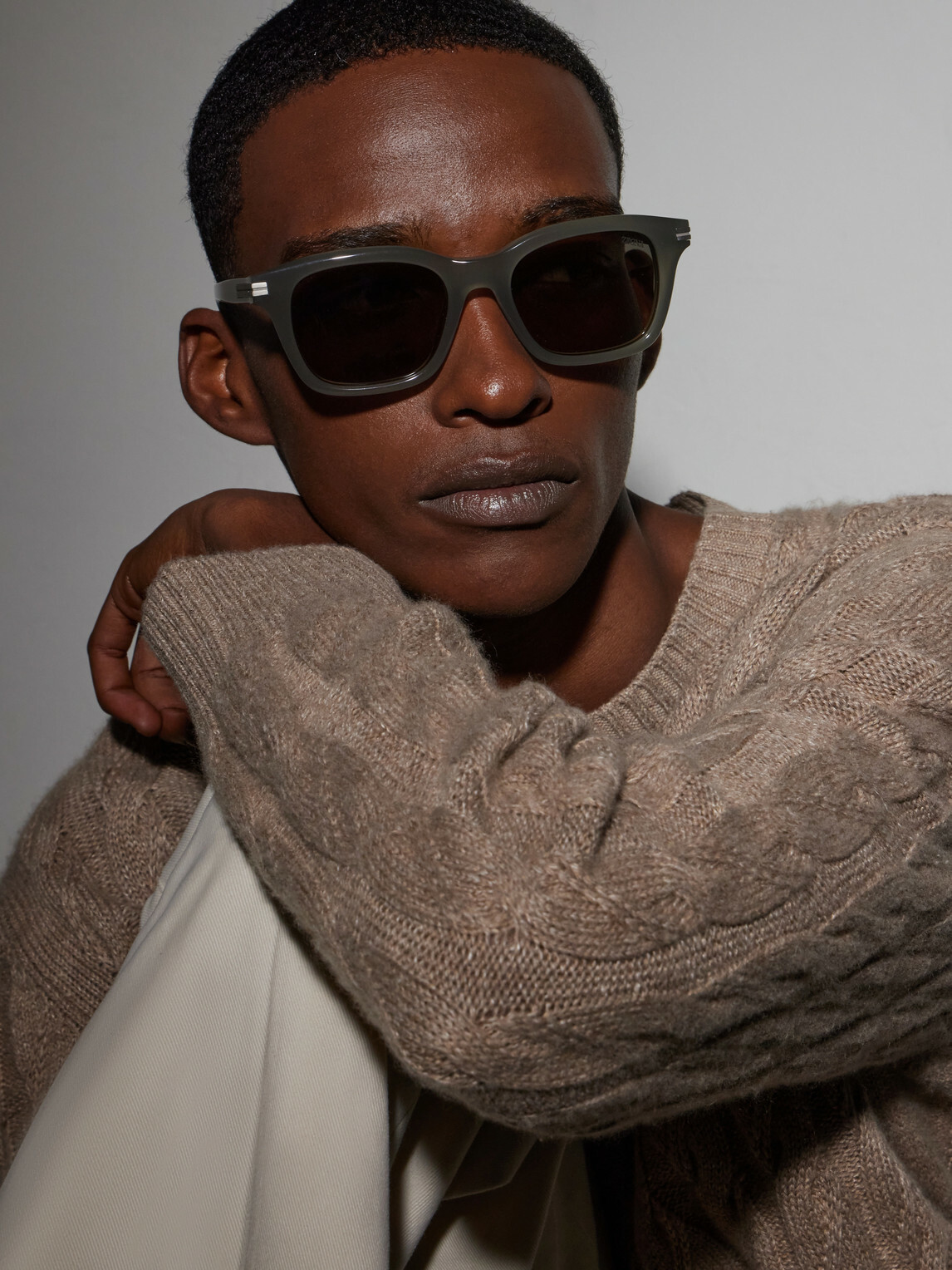 Zegna - Square-Frame Acetate Sunglasses
