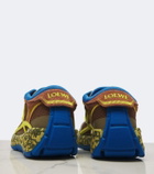 Loewe Pogo colorbocked mesh-trimmed sneakers