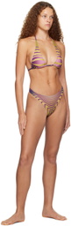 Jean Paul Gaultier SSENSE Exclusive Blue & Purple Morphing Bikini
