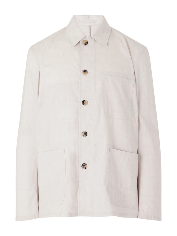 Photo: Paul Smith - Linen and Wool-Blend Overshirt - Neutrals