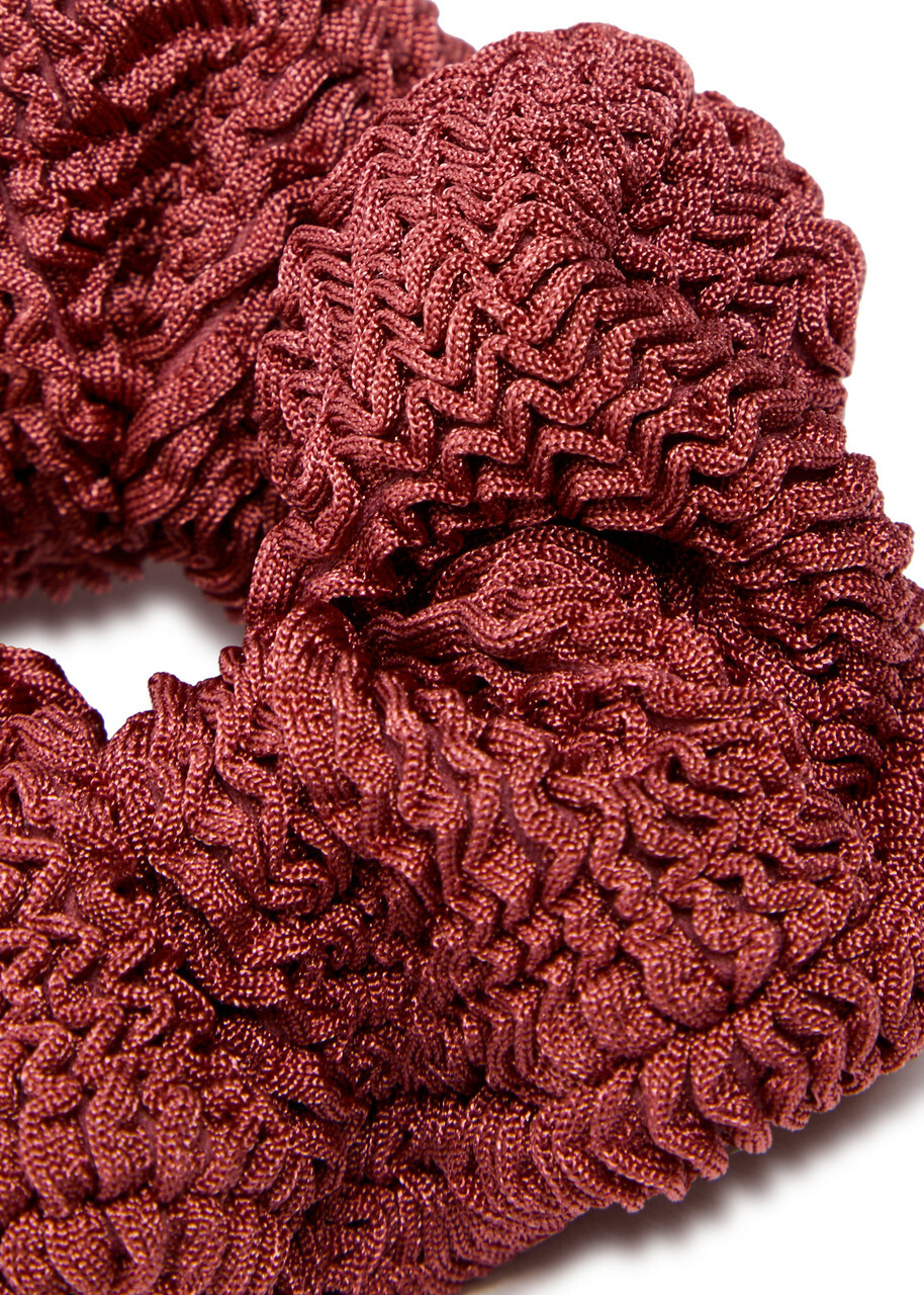 Hunza G Seersucker Scrunchie - Rose - One Size