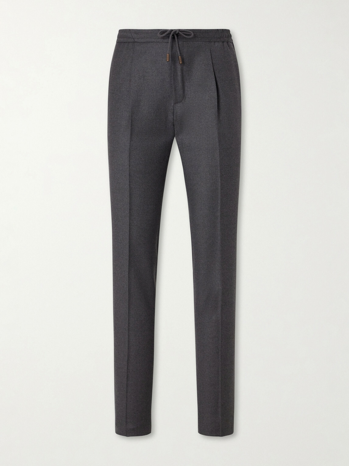Slowear - Tapered Pleated Virgin Wool Trousers - Gray