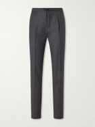 Slowear - Tapered Pleated Virgin Wool Trousers - Gray