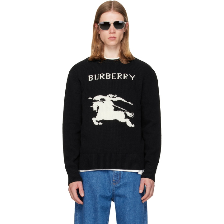 Photo: Burberry Black Knight Wool Cashmere Sweater