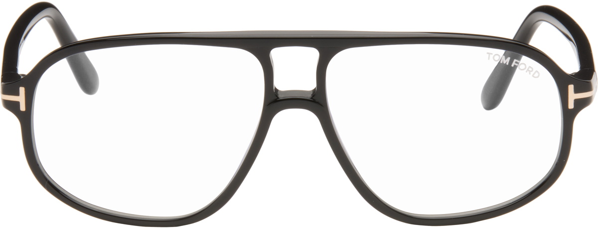 TOM FORD Black Navigator Blue Light Glasses