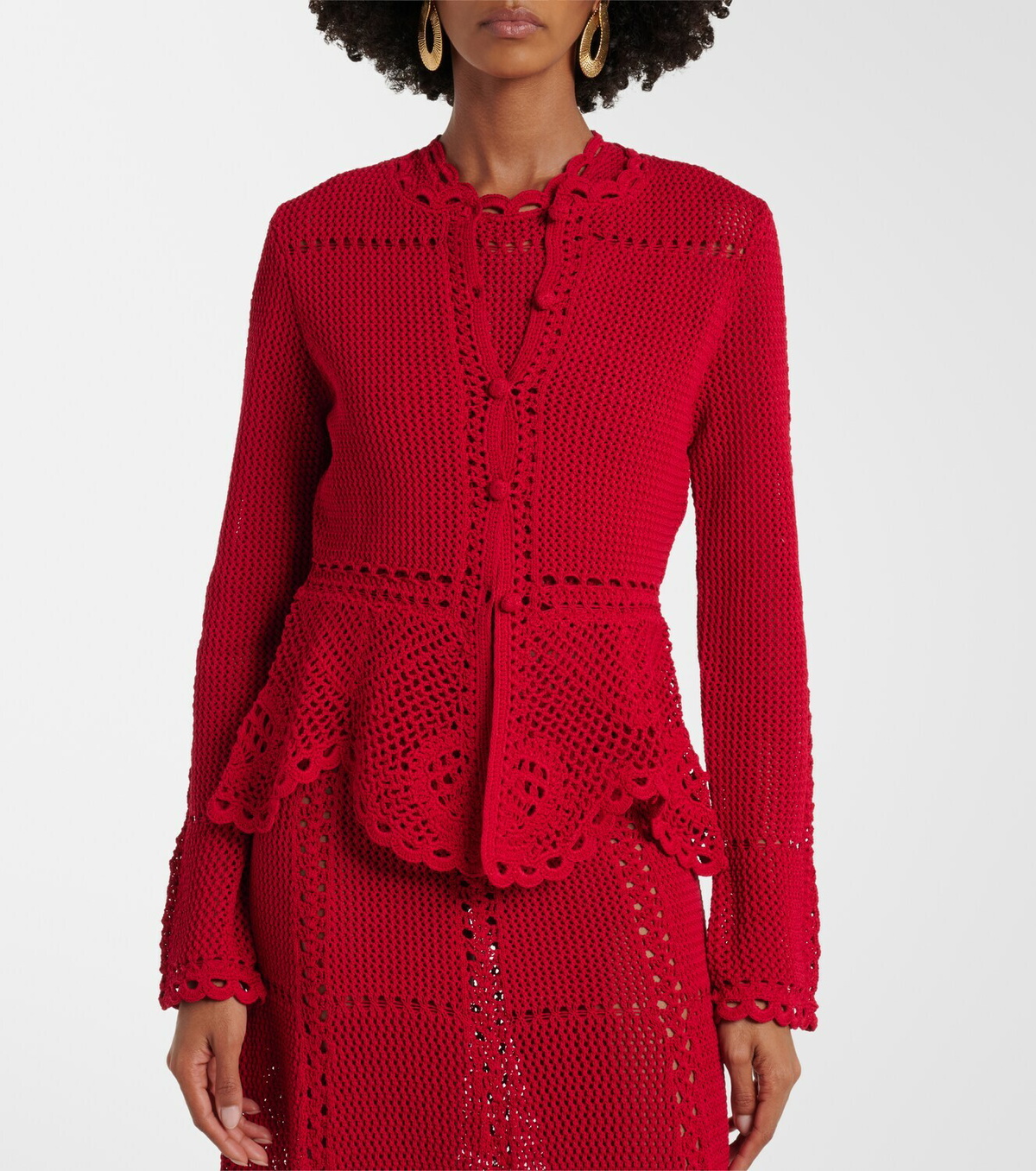 Erdem Crochet cotton cardigan