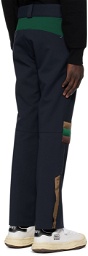 kolor Navy Paneled Sweatpants