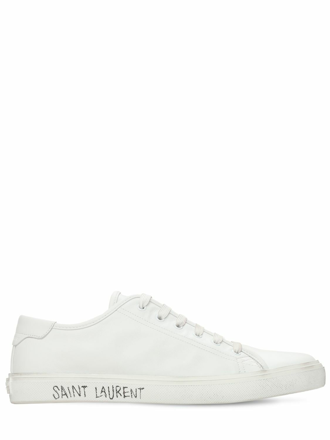 SAINT LAURENT - Malibu Leather Sneakers Saint Laurent