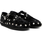 GANNI Black Mary Jenny Velvet Flats