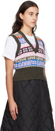 GANNI Multicolor Graphic Vest