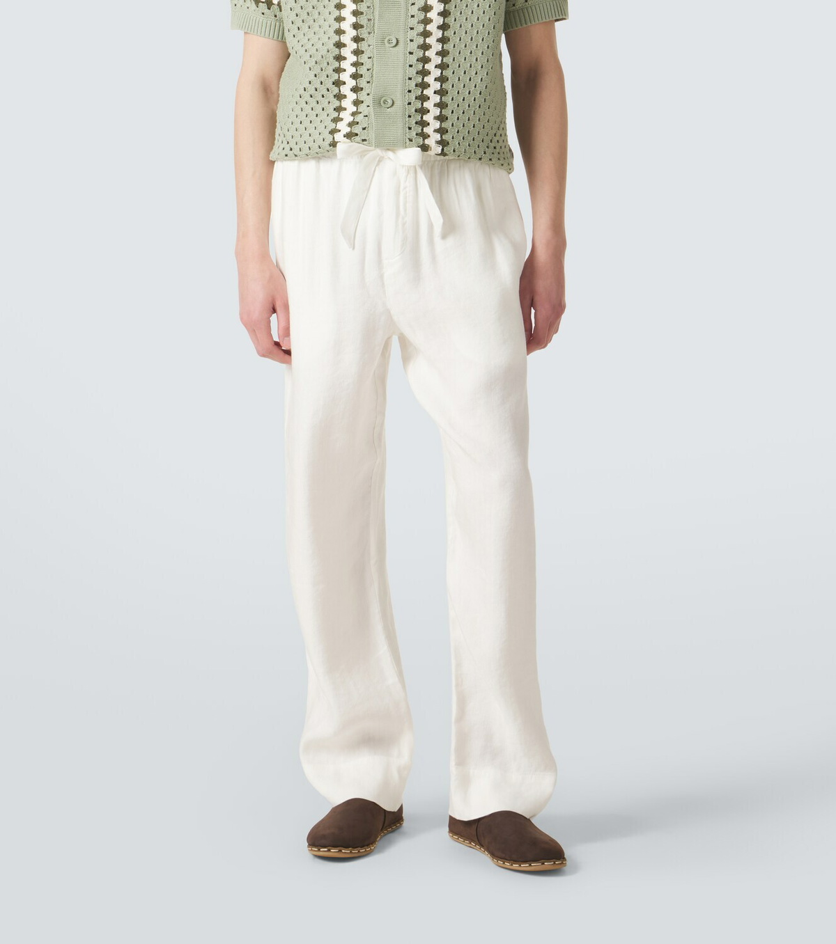 Frescobol Carioca Luan linen-blend straight pants