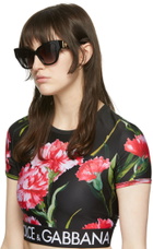 Dolce & Gabbana Black Cat-Eye Sunglasses