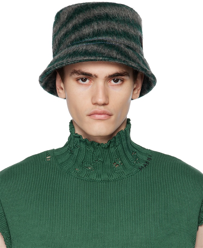 Photo: Marni Green & Gray Striped Bucket Hat