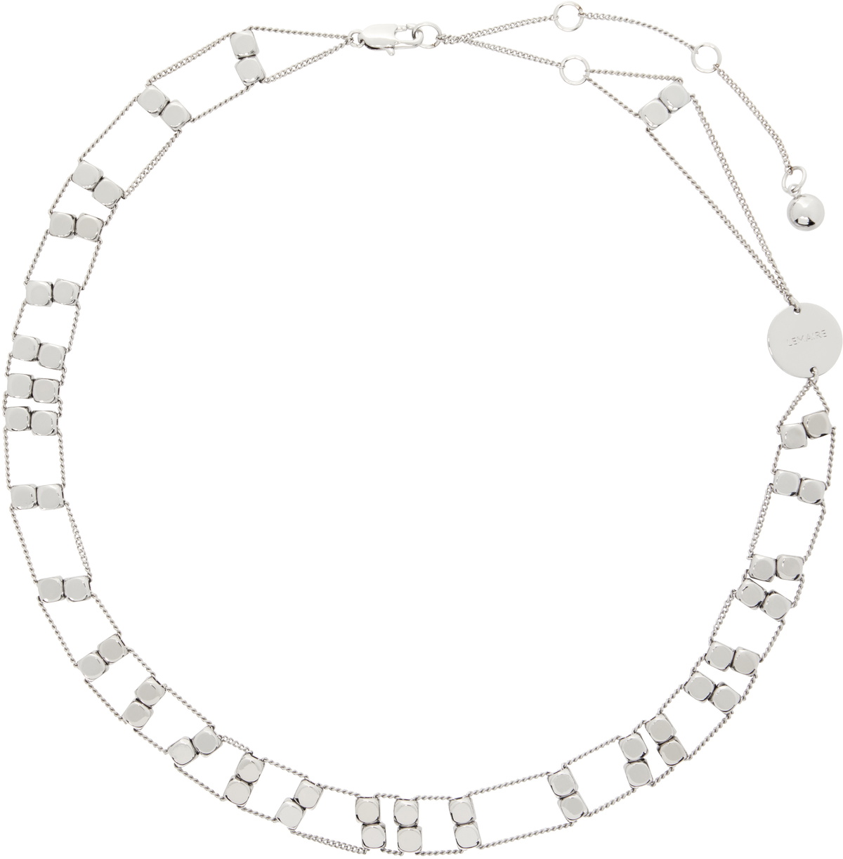 LEMAIRE Silver Abacus Necklace Lemaire