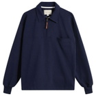 Café Mountain Men's Quarter Zip Heavy Sweat in Navy