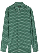 Tom Ford Diamond-print Silk Shirt Multicoloured 1
