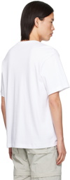 Helmut Lang White Embroidered T-Shirt