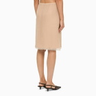 Gucci Nude Acetate Skirt With Lace