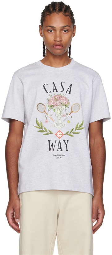 Photo: Casablanca SSENSE Exclusive Gray 'Casa Way' T-Shirt