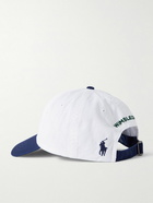 Polo Ralph Lauren - Wimbledon Appliquéd Colour-Block Cotton-Twill Baseball Cap