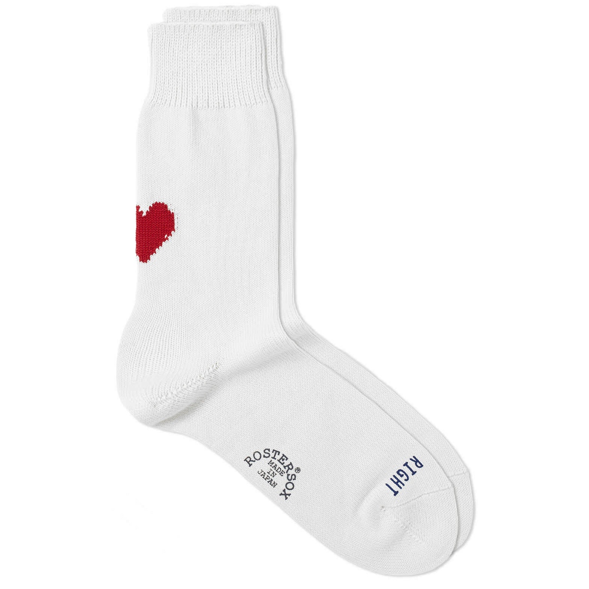 Photo: Rostersox Heart by X Socks in White
