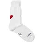 Rostersox Heart by X Socks in White