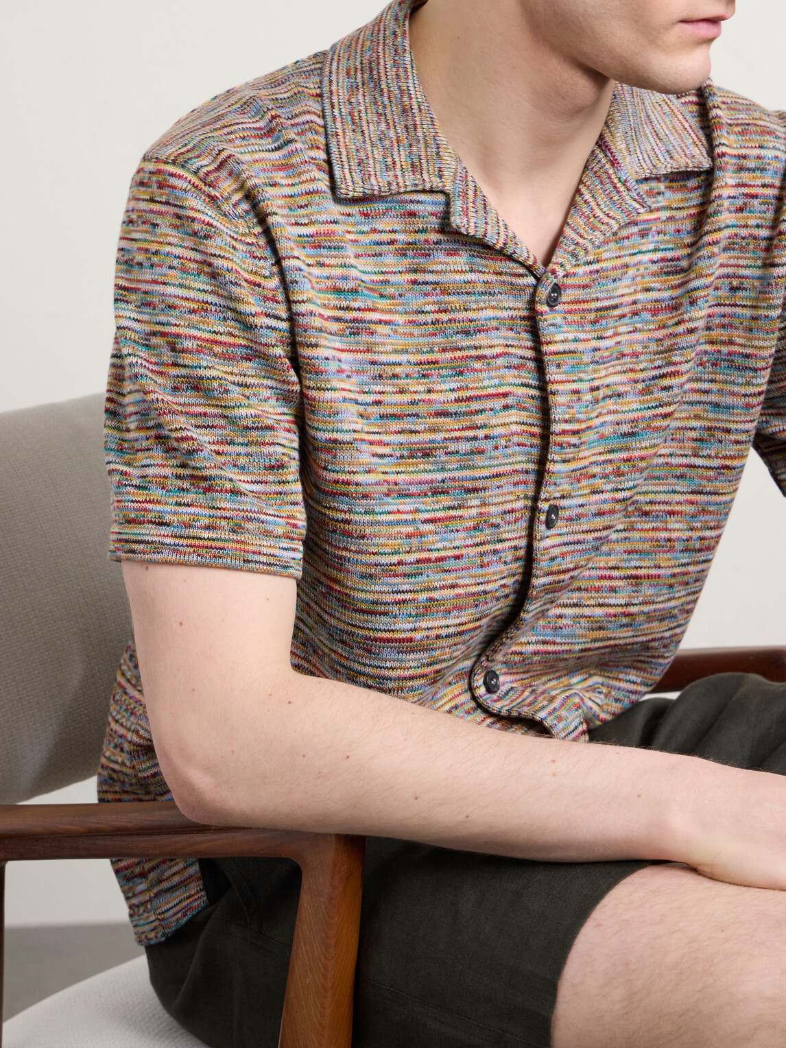 Paul Smith - Camp-Collar Knitted Cotton Shirt - Neutrals