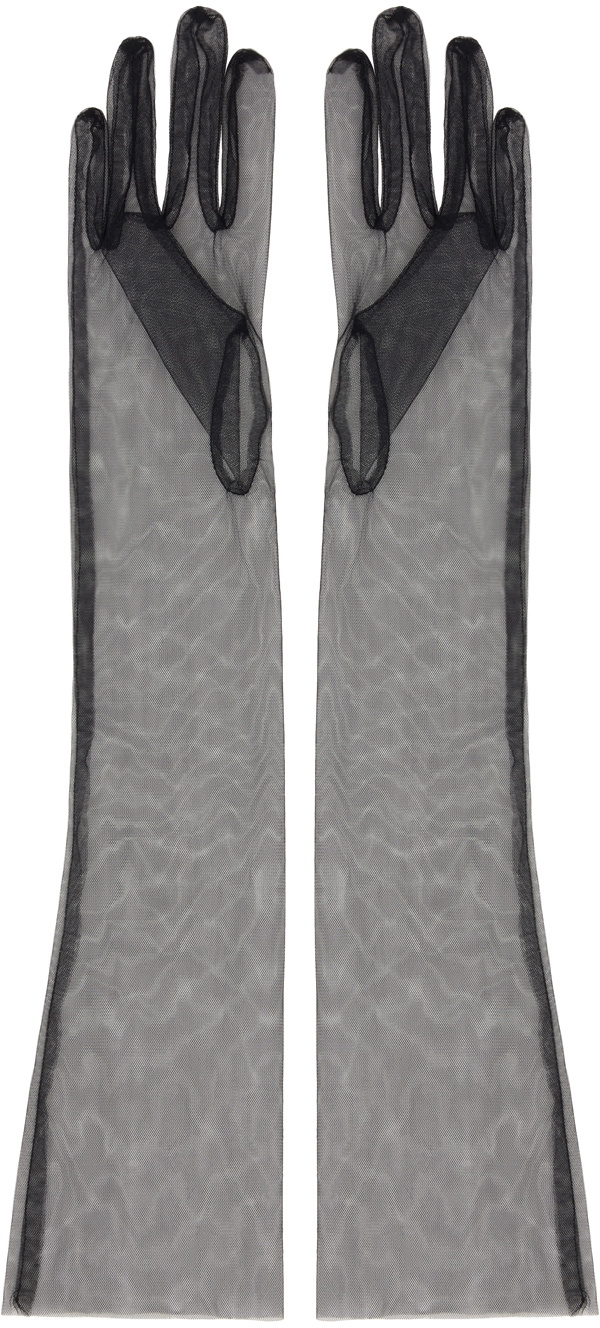 Anna Sui Black Long Gloves