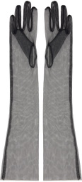 Anna Sui Black Long Gloves