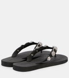 Balenciaga Cagole crystal-embellished thong sandals
