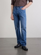 Versace - Straight-Leg Logo-Appliquéd Jeans - Blue