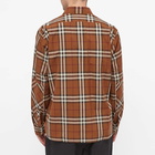 Burberry Men's Button Down Coulsdon Check Shirt in Dark Birch Brown